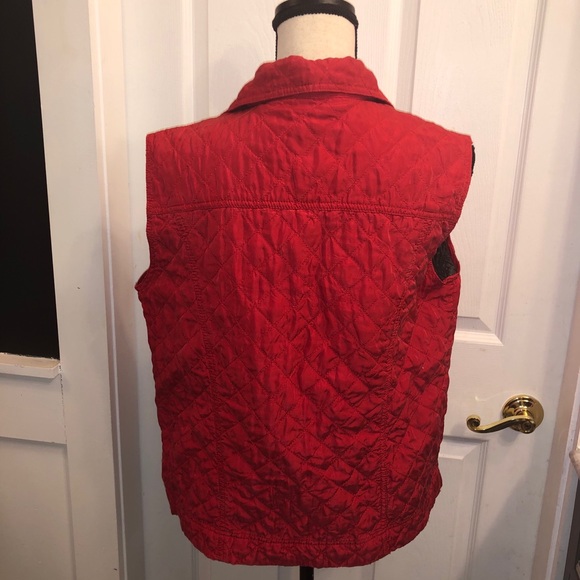 Debra DeRoo silk vest red small - Picture 3 of 4